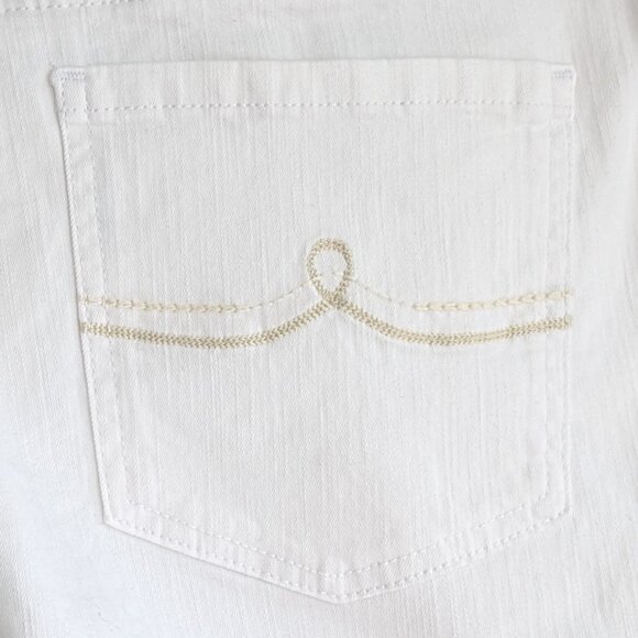 Gloria Vanderbilt Shape Effect Tummy Sculpt Jeans White Size 16 $20.00 NWT - Picture 4 of 13